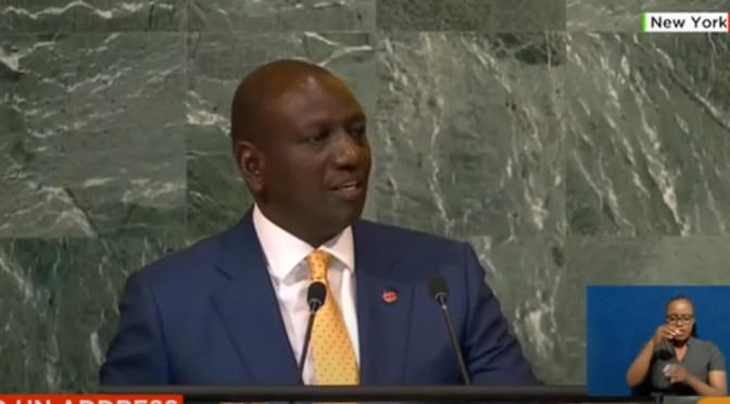 FULL SPEECH: Ruto’s inaugural speech at the UN General Assembly in New York